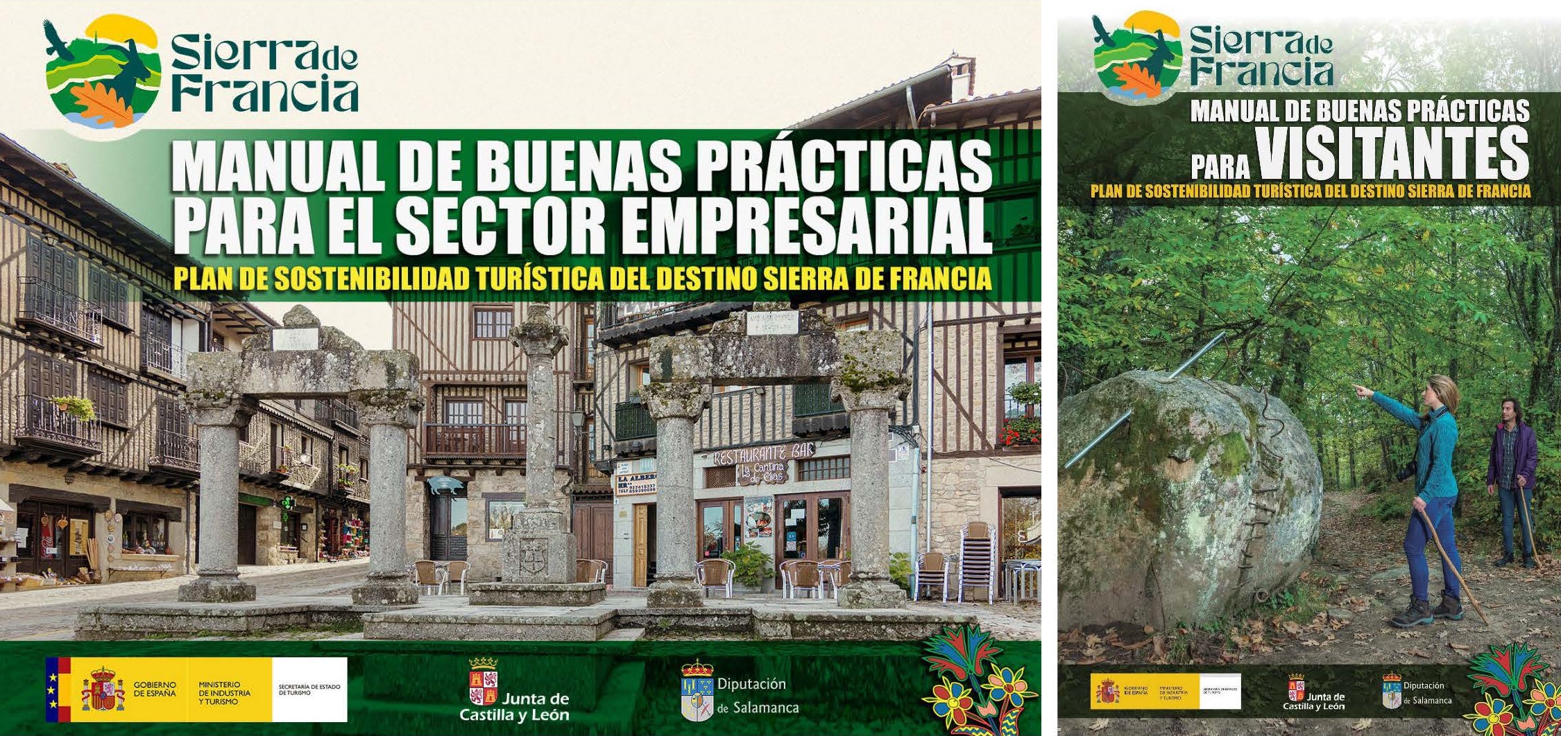 Carteles Manual de Buenas Prácticas para Visitantes y para el Sector Empresarial de la Sierra de Francia